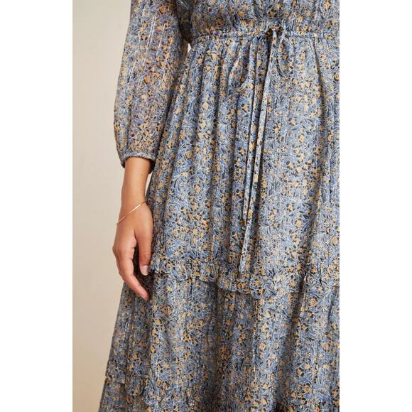 Anthropologie Kira Off-The-Shoulder‎ Peasant Dress Multi Size 8 - Picture 2 of 12